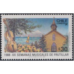 Chile 832 1988 XX Semanas musicales de Frutillar MNH Chile 832 1988 XX Semanas musicales de Frutillar MNH