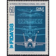 Chile 834 1988 FIDA 88 V Feria Internacional del aire MNH