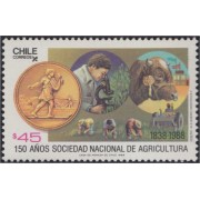 Chile 843 1988 150 Años Sociedad Nacional de Agricultura MNH