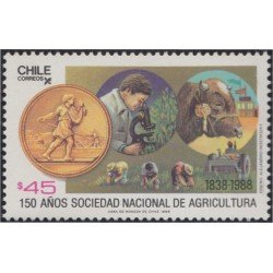 Chile 843 1988 150 Años Sociedad Nacional de Agricultura MNH Chile 843 1988 150 Años Sociedad Nacional de Agricultura MNH