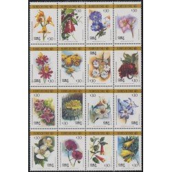 Chile 852/67 1988 Flores de Chile Flowers MNH Chile 852/67 1988 Flores de Chile Flowers MNH