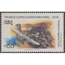 Chile 872 1988 Primer correo Aéreo Nacional MNH Chile 872 1988 Primer correo Aéreo Nacional MNH