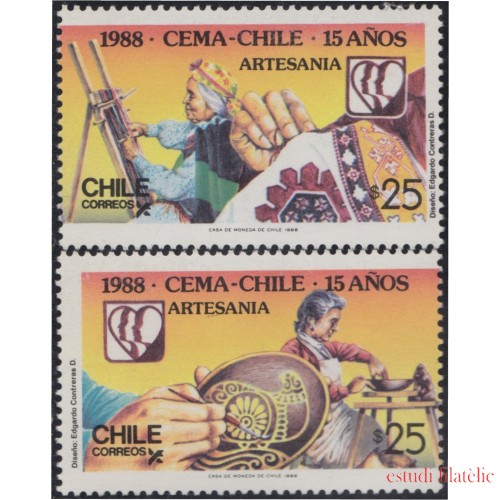 Chile 873/74 1988 Artesanía Chilena MNH