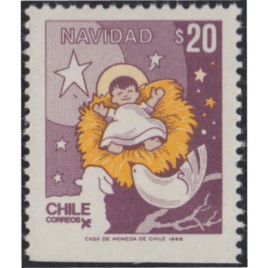 Chile 879a 1988 Navidad Christmas MNH Chile 879a 1988 Navidad Christmas MNH