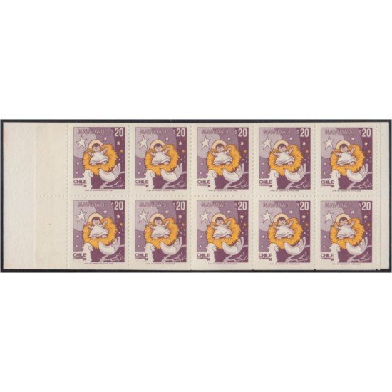 Chile 879a 1988 Navidad Christmas MNH en carnet Chile 879a 1988 Navidad Christmas MNH en carnet