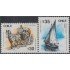 Chile 916/17 1989 Medios de transporte Barco Boat Caballo Horse MNH