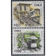 Chile 925/26 1989 Medios de transporte MNH
