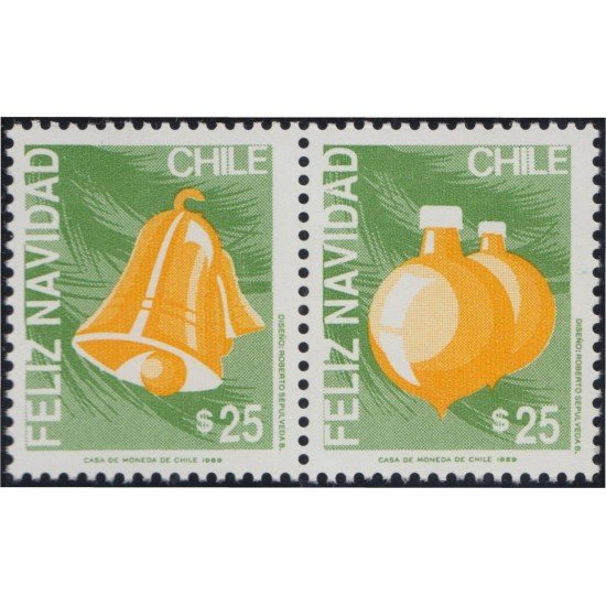 Chile 927/28 1989 Navidad Christmas MNH Chile 927/28 1989 Navidad Christmas MNH