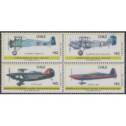 Chile 955/58 1990 Fuerza Aérea de Chile Aviones MNH Chile 955/58 1990 Fuerza Aérea de Chile Aviones MNH