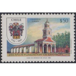 Chile 978 1990 250 Años Fundación de San Felipe MNH Chile 978 1990 250 Años Fundación de San Felipe MNH