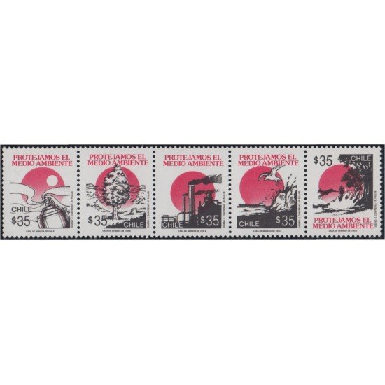 Chile 979/83 1990 Protejamos el Medio Ambiente MNH Chile 979/83 1990 Protejamos el Medio Ambiente MNH
