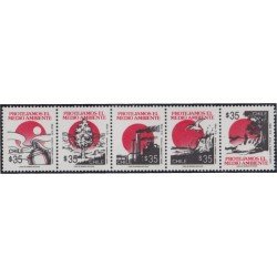 Chile 984a/88a 1990 Protejamos el Medio Ambiente MNH Chile 984a/88a 1990 Protejamos el Medio Ambiente MNH