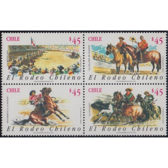 Chile 999/02 1990 El Rodeo Chileno MNH