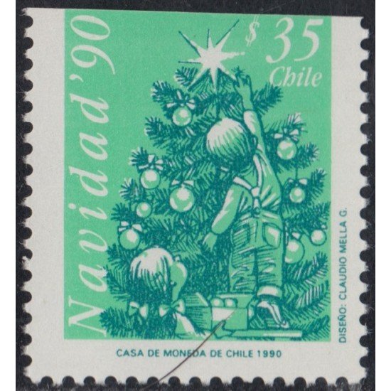 Chile 1011a 1990 Navidad Christmas MNH Chile 1011a 1990 Navidad Christmas MNH