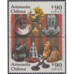 Chile 1032/33 1991 Artesanía chilena MNH Chile 1032/33 1991 Artesanía chilena MNH