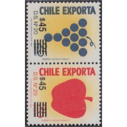 Chile 1036/37 1991 Chile exporta MNH Chile 1036/37 1991 Chile exporta MNH