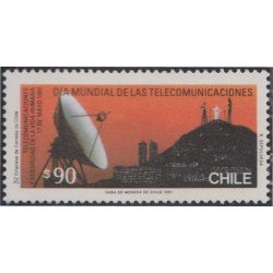 Chile 1040 1991 Día Mundial de las Telecomunicaciones MNH Chile 1040 1991 Día Mundial de las Telecomunicaciones MNH