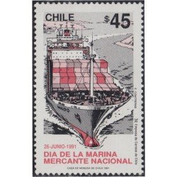 Chile 1047 1991 Día de la Marina Mercante Nacional MNH Chile 1047 1991 Día de la Marina Mercante Nacional MNH