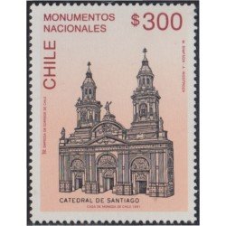 Chile 1048 1991 Catedral de Santiago MNH Chile 1048 1991 Catedral de Santiago MNH