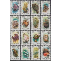 Chile 1052/67 1991 Flora y Fauna Marina MNH Chile 1052/67 1991 Flora y Fauna Marina MNH