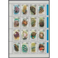 Chile 1052/67 1991 Flora y Fauna Marina MNH Chile 1052/67 1991 Flora y Fauna Marina MNH