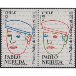Chile 1076/77 1991 Pablo Neruda MNH Chile 1076/77 1991 Pablo Neruda MNH