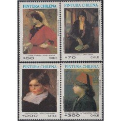 Chile 1078/81 1991 Pinturas Chilenas MNH Chile 1078/81 1991 Pinturas Chilenas MNH