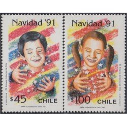 Chile 1086/87 1991 Navidad Christmas MNH Chile 1086/87 1991 Navidad Christmas MNH