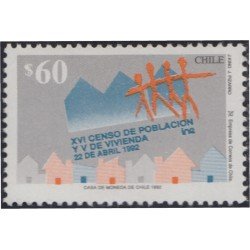 Chile 1101 1992 XVI Censo de población MNH Chile 1101 1992 XVI Censo de población MNH