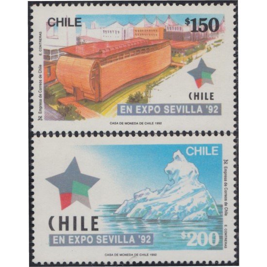Chile 1108/09 1992 Expo Sevilla MNH Chile 1108/09 1992 Expo Sevilla MNH