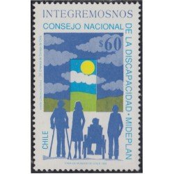 Chile 1112 1992 Consejo Nacional de la discapacidad MNH Chile 1112 1992 Consejo Nacional de la discapacidad MNH