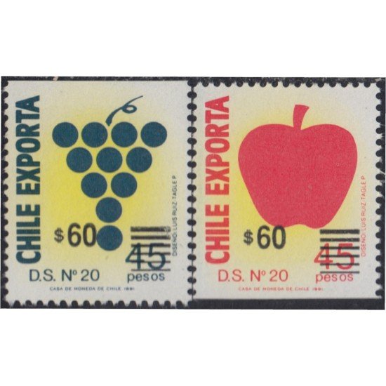 Chile 1118/19 1992 Chile exporta MNH