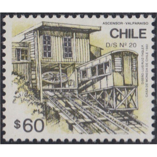 Chile 1120 1992 Ascensor Valparaiso MNH Chile 1120 1992 Ascensor Valparaiso MNH