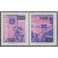 Chile 1131/32 1992 Navidad Christmas MNH Chile 1131/32 1992 Navidad Christmas MNH