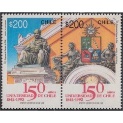 Chile 1142/43 1992 150 Años Universidad de Chile MNH Chile 1142/43 1992 150 Años Universidad de Chile MNH