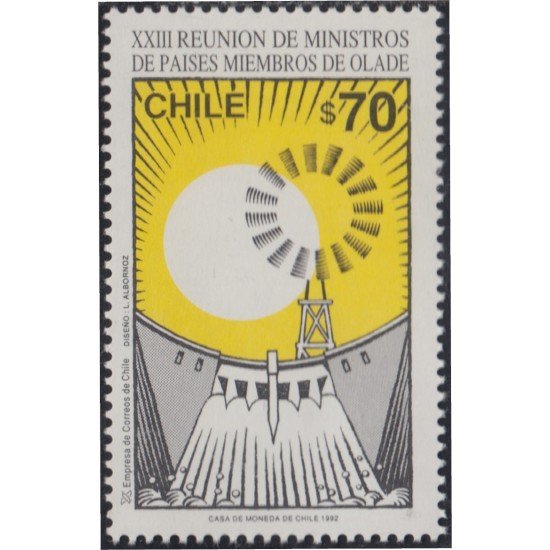Chile 1144 1992 XXIII Reunión de Ministros de países de la OLADE MNH