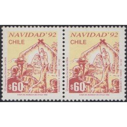 Chile 1146a/46Aa 1992 Navidad Christmas MNH Chile 1146a/46Aa 1992 Navidad Christmas MNH