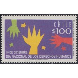 Chile 1147 1992 Día Nacional de los Derechos Humanos MNH Chile 1147 1992 Día Nacional de los Derechos Humanos MNH