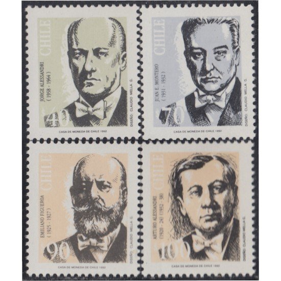 Chile 1147B/E 1992 Presidentes Chilenos MNH Chile 1147B/E 1992 Presidentes Chilenos MNH