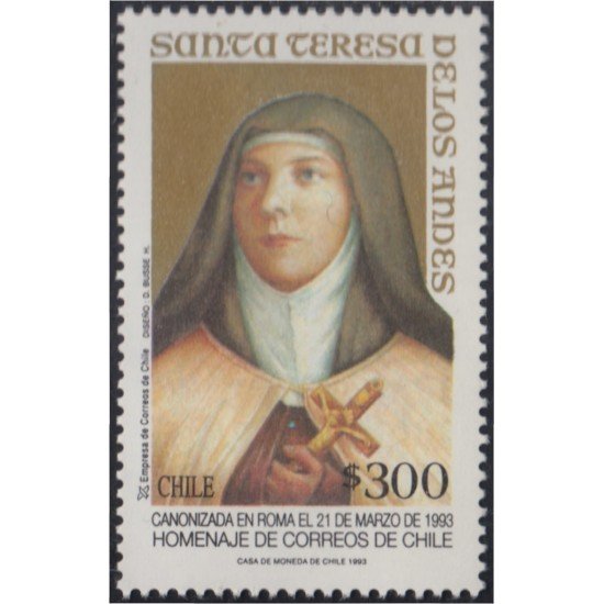Chile 1149 1993 Santa Teresa de los Andes MNH Chile 1149 1993 Santa Teresa de los Andes MNH