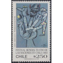 Chile 1150 1993 Festival Mundial de Teatro MNH Chile 1150 1993 Festival Mundial de Teatro MNH