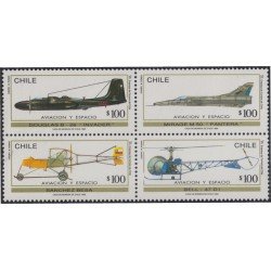 Chile 1161/64 1993 Aviación y espacio MNH Chile 1161/64 1993 Aviación y espacio MNH