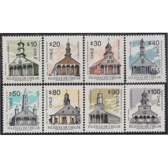 Chile 1165/72 1993 Iglesias de Chiloe MNH Chile 1165/72 1993 Iglesias de Chiloe MNH