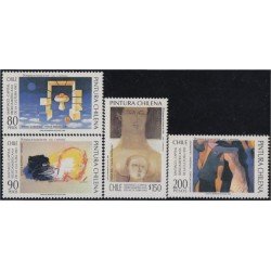 Chile 1176/79 1993 Pinturas Chilenas MNH Chile 1176/79 1993 Pinturas Chilenas MNH