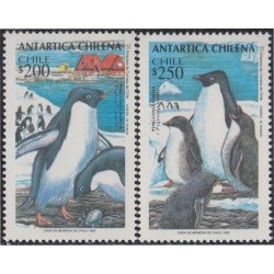 Chile 1190/91 1993 Antártica Chilena Pingüino Emperador MNH Chile 1190/91 1993 Antártica Chilena Pingüino Emperador MNH