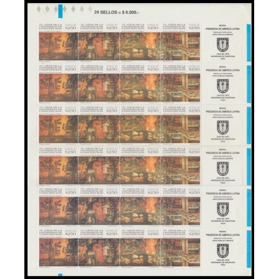 Chile 1202/05 1994 75 Años de la Universidad de Concepción MNH