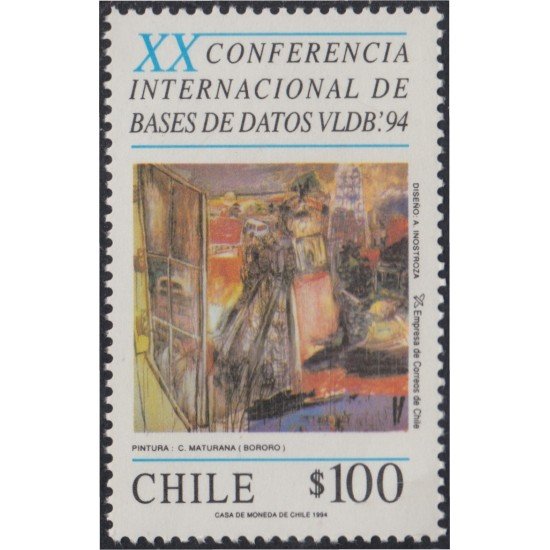 Chile 1227 1994 XX Conferencia Internacional de bases de datos VLDB 94 MNH