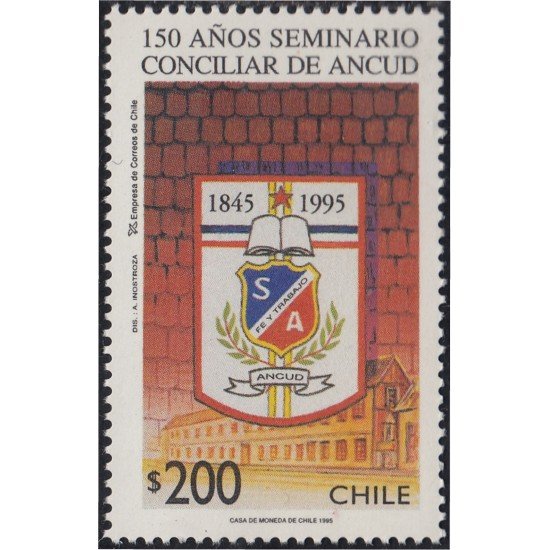 Chile 1248 1995 150 Años seminario consular ANCUD MNH
