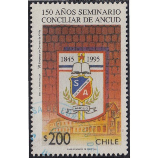 Chile 1248 1995 150 Años seminario consular ANCUD usado Chile 1248 1995 150 Años seminario consular ANCUD usado
