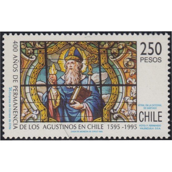 Chile 1249 1995 Vitral en la Catedral de Santiago MNH Chile 1249 1995 Vitral en la Catedral de Santiago MNH